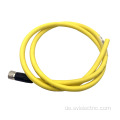 M12 T-codierter Stromanschluss PUR-Kabel